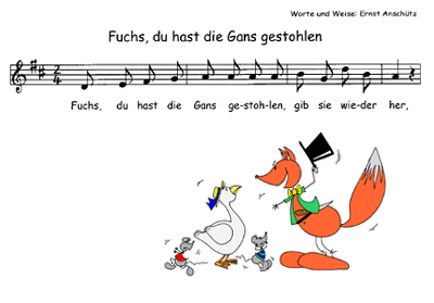 Fuchs, du hast die Gans gestohlen..., ca. 200kb