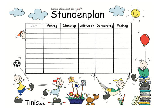 Stundenplan Tinis 1